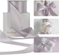 HUIHUANG Dusty Purple Ribbon 2 inch Wide Double-Faced Pastel Lilac Satin Silk Ribbon for Flower Bouquet Wrap, Gift Wrapping,Wedding Decor, Home Decor, Crafts and Bows Making- 25 Yards/Roll