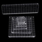 7Pcs Square-Shaped Clear Acrylic Stamp Blocks Set, Acrylic Stamping Blocks Tools Clear Stamps with Grid Lines for Photography Props Scrapbooking Crafts Card Making