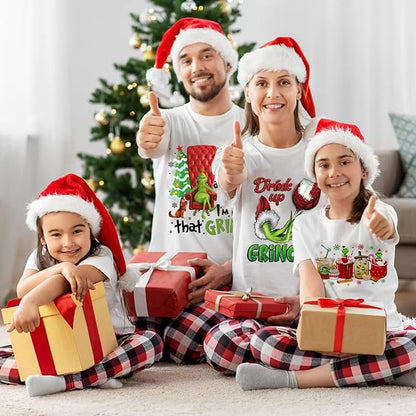 Christmas Iron on Decals Transfer, Funny Christmas Heat Transfer Stickers Iron on Patches for Clothes T-Shirts Pillow Cover Hoody Bag Xmas DIY Craft Supplies Vinyl Stickers