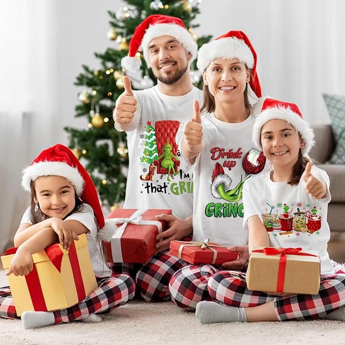 Christmas Iron on Decals Transfer, Funny Christmas Heat Transfer Stickers Iron on Patches for Clothes T-Shirts Pillow Cover Hoody Bag Xmas DIY Craft Supplies Vinyl Stickers (12PC-B)
