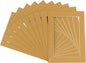 11x14 Mat for 8.5x11 Photo - Precut Rattan Beige Picture Matboard for Frames 11 x 14 Inches - Bevel Cut to Display Art 8.5 x 11 Inches - Acid Free Pack of 100 MATS with Backing Boards & Clear Bags