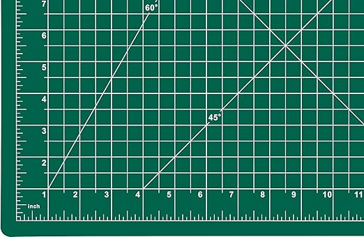Dahle Vantage 10471 Premium Self-Healing Cutting Mat, 12"x18", 1/2" Grid, 5 Layers for Max Healing, Perfect for Crafts & Sewing, Green