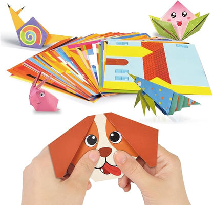 308 Sheets Origami Paper Kit, 5.5inch Craft Origami Set for Kids Ages 5-12, with 54 Patterns & Guiding Book for Beginners, Art Projects for Children Adult, Birthday Christmas Gifts for Boys&Girls