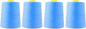 Mandala Crafts 4 Pack of Serger Threads Cones Spools - 20S/2 24000 Yards Polyester Sky Blue Threads for Sergers Machine and Overlock Quilting Sewing Machine