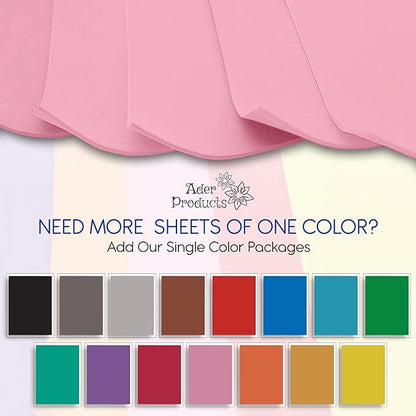 Pink EVA Foam Sheets for Crafts, 9 x 12 Inch, 2mm Thickness – Ideal for DIY Arts and Crafts, Foam Paper for Kids, Cosplay and Costumes - 15 Pack