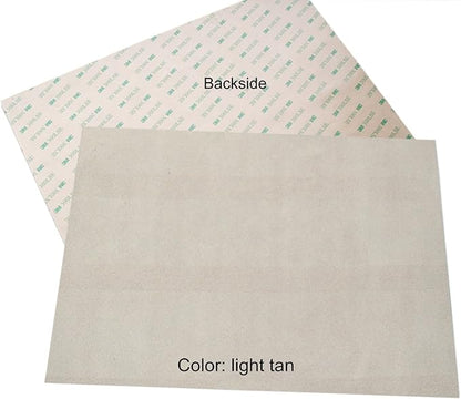 Premium Quality Suede Sheets 8.5"x12" with Super-Strong self-Adhesive Backing. Ideal for Making Peel-and-Stick (self-Stick, Stick-on) Soles for Dance Shoes, [SUEDE-DIY-r01].