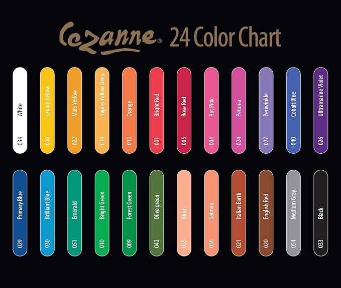Creative Mark Cezanne Premium Colored Pencils Primary Blue 6 Pack - Highly-Pigmented Drawing Pencils - Coloring Pencils for Drawing, Blending, Coloring, and More