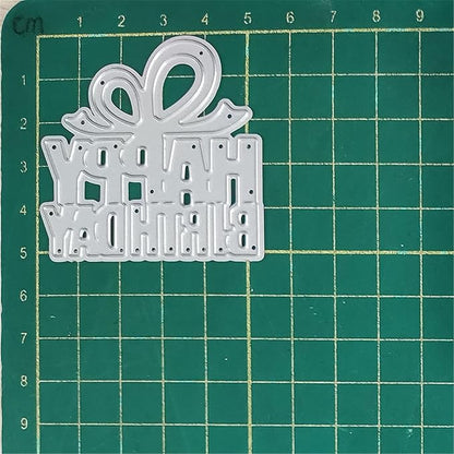 Cutting Dies Metal Stencils Scrapbooking Tools DIY Embossing Template for Paper Card Making Album Arts Crafts Supplies (Happy Birthday-5.3x5.2cm)