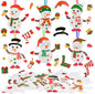 Fennoral 12 Pack Snowman Craft Kits for Kids Make You Own Snowman Foam Stickers Ornament DIY Christmas Arts and Crafts for Chirstmas Party Supplies Winter Christmas Tree Decoration
