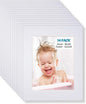 Egofine 11x14 White Picture Mats Pack of 14, Frame Mattes for 8x10 Pictures, Acid Free, 1.2mm Thickness, with Core Bevel Cut