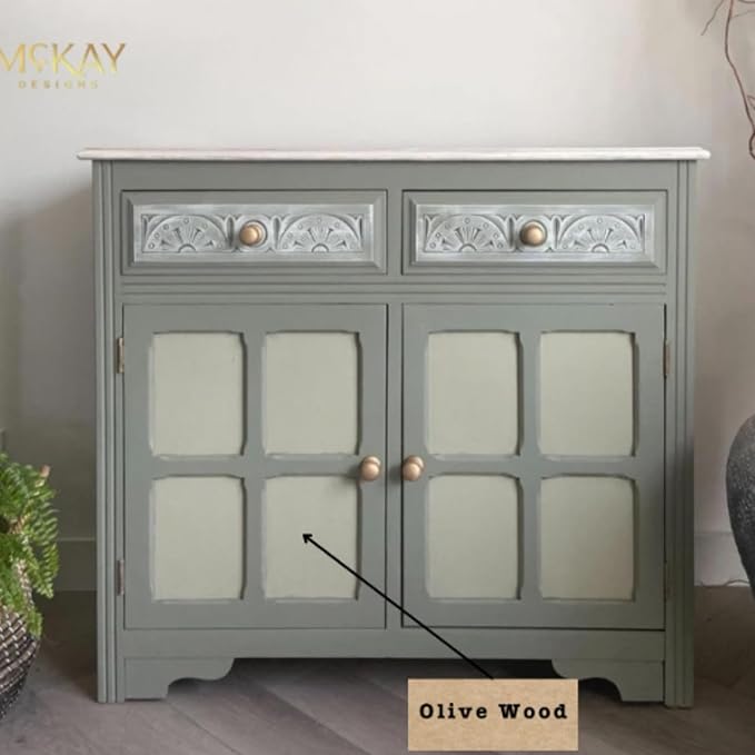 Dixie Belle Paint Company Chalk Finish Furniture Paint – Olive Wood (1 Gallon / 128oz) – Matte Chic Chalk Mineral DIY Furniture Paint