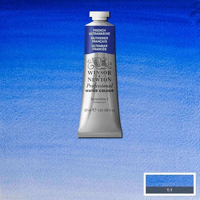 Winsor & Newton Professional Water Colour Paint, 1.25-oz Tube, French Ultramarine