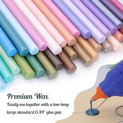 Sakura Pink Sealing Wax Sticks, WASOHLING 20Pcs Glue Gun Wax Seal Sticks for Wax Seal Stamp, Light Pink Wax Seals for Christmas Wedding Invitation Envelope Letter Seals, Craft Adhesive (Mini Size)