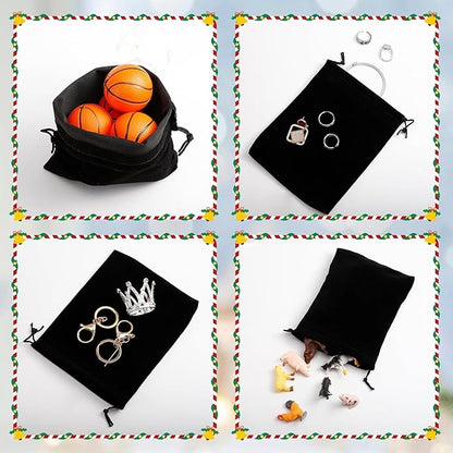 COSBAY 50 Pack Velvet Drawstring Bags,5×7 Inch Small Velvet Jewelry Pouches,Velvet Gift Bags for Wedding