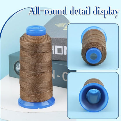 0.55mm Beading Threads, 490 Yards Round Waxed Threads Polyester Cord Waxed Polyester Cord Waxed Cord for Bracelet DIY Craft Jewelry Making Sewing Craft