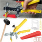 Tile Leveling System with Plier and Rubber Mallet, 1500 Pcs Tile Spacers Clips 200 Pcs Reusable Wedges, Leveler Tool Set for DIY Professional Ceramic Tile and Stone Installation (1/16 Inch)