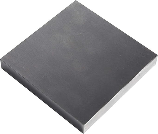 HimaPro Steel Bench Block 4"x4" Flat Anvil Jewelers Tool Metal Bench Block for Jewelry and Stamping (4"X4"X1/2")