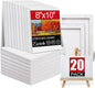 20 Pack Canvases for Painting with 8x10, Painting Canvas for Oil & Acrylic Paint.