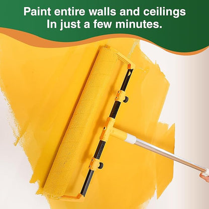 Voomey 18" Paint Roller kit，9 Piece 18 inch Paint Roller，18 Paint Roller Tray with Liner,Microfiber Paint Roller,Paint kit for House Painting
