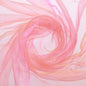 MECCANIXITY Iridescent Sheer Organza Fabric, 10 Yards x 59 Inches Solid Holographic Shiny Fabric Organza Cloth for Wedding, Curtains, Costume, Photo Background, Gradient Fluorescent Orange