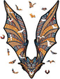 EWA Home Décor – Bat Small 60 Pieces – Wooden Jigsaw Puzzle for Adults – Perfect for Artistic Home Decoration and Mindful Relaxation