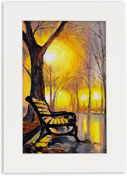 5x7 Mat for 8.5x11 Frame - Precut Mat Board Acid-Free Textured White 5x7 Photo Matte For a 8.5x11 Picture Frame, Premium Matboard for Family Photos, Show Kits, Art, Picture Framing, Pack of 10 Mats