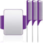 Magnetic Wrist Sewing Pincushion Wrist Magnetic Pin Holder Wristband Pin Cushion Holder with 3 Pieces Stainless Steel Pintail Comb Rat Tail Comb for Hair Clips Sewing, Daily Hand Sewing (Purple)