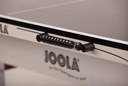 JOOLA Rally TL Professional MDF Indoor Ping Pong Table w/Quick Clamp Table Tennis Net & Post Set - 10 Minute Easy Assembly - Corner Ball Holders - Tournament Quality - Includes Playback Mode