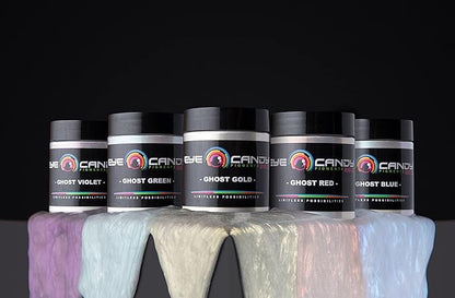 Eye Candy Pigments Premium Ghost Mica Powder - Glimmer Ghost Violet (50gr) - for Epoxy, Resin, Soap, Paint, Woodworking, Acrylic Pouring, Bath Bombs, Fishing Lures - DIY Arts and Crafts Additive