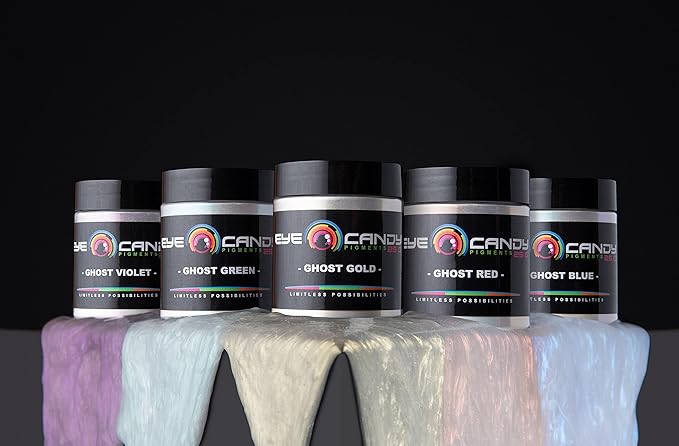 Eye Candy Pigments Premium Ghost Mica Powder - Galactic Ghost Green (50gr) - for Epoxy, Resin, Soap, Paint, Woodworking, Acrylic Pouring, Bath Bombs, Fishing Lures - DIY Arts and Crafts Additive