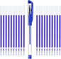 iNee Heat Erasable Fabric Pen with 20 Refills for Tailors Sewing, Quilting adn Crafts, Dressmaking Disappearing Ink, Blue