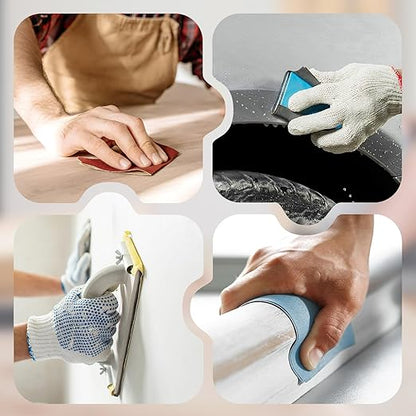 20PCS Sand Paper 400 Grit Sandpaper Sheets, 9 x 3.6 Inch Wet Dry Sandpaper Sheets, Sand Paper for Metal, Wood Furniture, Automotive and Crafts