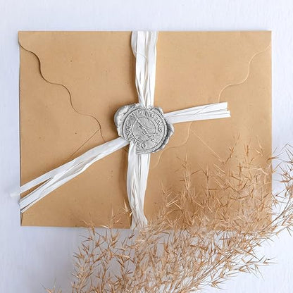 500 Pcs Silver Wax Seal Beads Octagon Sealing Wax Beads with 4 Pcs Tea Candles and 1 Pcs Wax Melting Spoon for Crafts Letter Wine Greeting Cards Sealing