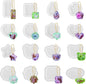 16Pcs Keychain Resin Molds Silicone with Hole, Jewelry UV Resin Keychain Molds, Epoxy Resins Mold for Keychains Pendant Jewelry Making