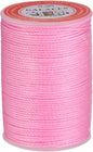 uxcell Round Leather Sewing Waxed Thread, 55m / 60 Yards Wax Polyester String, 0.8mm Waxed Stitching Cord for Leather Crafts, Bookbinding, Bracelets Braided, Pink