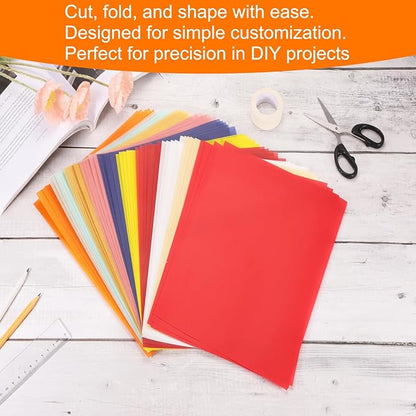 MECCANIXITY Colored Vellum Paper, 40 Sheet Orange Yellow Transparency 11.7 x 8.2 Printable Vellum Paper, Translucent Vellum Sheets for Printing Wedding Invitations, Ink Jet Laser Printer