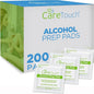 Alcohol Wipes | Individually Wrapped Alcohol Prep Pads with 70% Isopropyl Alcohol, Great for Medical & First Aid Kits | Sterile, Antiseptic 2-Ply Alcohol Swabs - 200 count