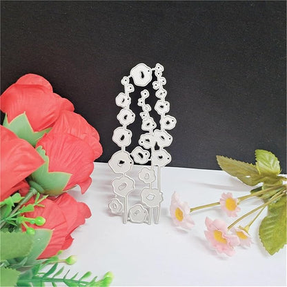 3D Background Cutting Dies Metal Stencils Scrapbooking Tools Flowers Lace Frame DIY Embossing Template for Paper Card Making Album Arts Crafts Supplies (Flowers Bunch-6.5x12cm)