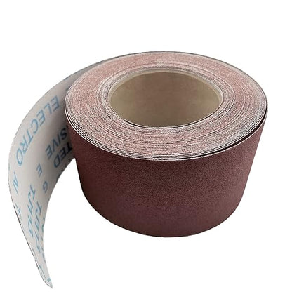 180 Grit Sandpaper Roll, 3 Inch x 49 Feet Emery Cloth Roll Aluminum Oxide Abrasive Paper Roll Continuous Sandpaper for Metalworking, Woodworker, Furniture Repair, Sanding Automotive Plumbing