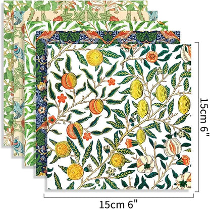 Origami Paper Kit 100 Sheets 6 Inch Square Double Sided Color 20 Vivid Colors for Hand Crafts Origami Paper Arts Creativity.Summer