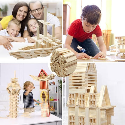 100pcs 15.7x0.35 Inch Strong Natural Bamboo Sticks, Wooden Craft Sticks, Extra Long Sticks, Wood Strips for Craft Projects