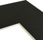 Craig Frames B404 Pre-cut Mat Board for 14x20 Print, 18x24, Textured Black