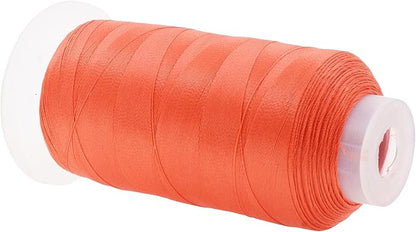 Mandala Crafts Coral Heavy Duty Thread -1500 Yds Tex 90 Thread for Sewing Drapery Jeans Leather Hair - Bonded Polyester Thread Outdoor Marine Upholstery Threads