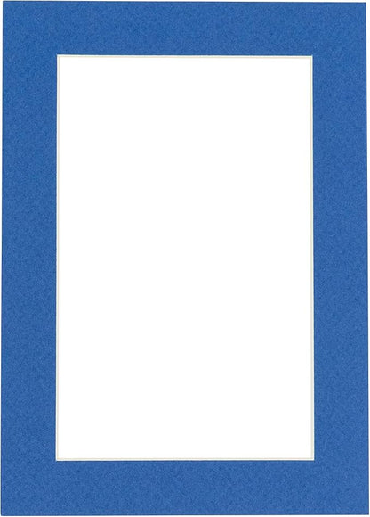 6x8 Mat for 8x10 Frame - Precut Mat Board Acid-Free Royal Blue 6x8 Photo Matte Made to Fit a 8x10 Picture Frame, Premium Matboard for Family Photos, Show Kits, Art, Picture Framing, Pack of 1 Mat