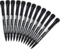 Browill Magnetic Dry Erase Markers, (12 pk) Dealkits Low Odor White Board Markers with Erasers for Kids Teacher Supplies for Classroom Work on White Board, Calender, Fine Tip Point, Black