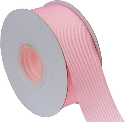 ITIsparkle 11/2" Inch Grosgrain Ribbon 25 Yards-Roll Set for Gift Wrapping Cake Decoration Party Favor Hair Braids Hair Bow Baby Shower Decoration Floral Arrangement Craft Supplies, Light Pink Ribbon