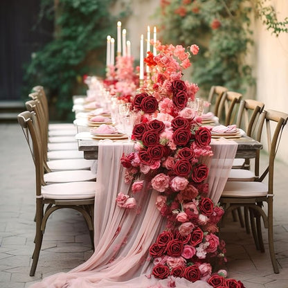 Artificial Flowers Foam Fake Roses 25pcs Red Roses with Stems for Home Decor DIY Wedding Bouquets Party Bridal Shower Centerpieces Faux Flower Arrangements Tables Decorations
