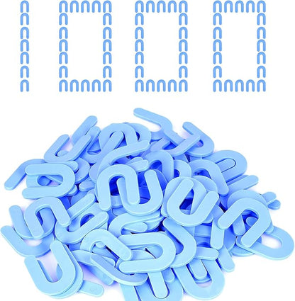 Horseshoe Shim Tile Spacers 1/16 Inch Tile Spacers U Shape Plastic Shims for Tile Leveler Spacers (1/16 Blue 1000 pieces)