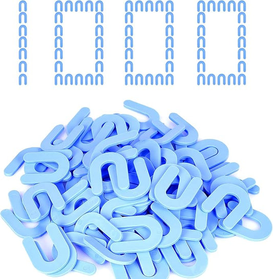 Horseshoe Shim Tile Spacers 1/16 Inch Tile Spacers U Shape Plastic Shims for Tile Leveler Spacers (1/16 Blue 1000 pieces)