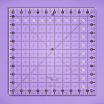 Non-Slip Square Quilt Template Ruler (10.5" x 10.5")